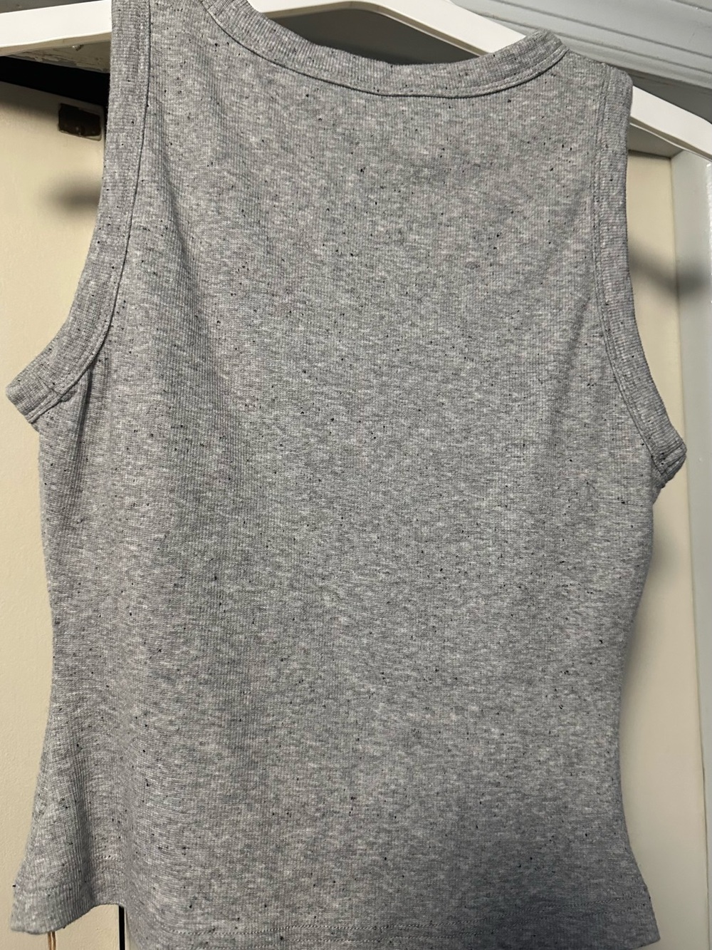 OGL Heather Gray Ribbed Tank Top - Women - Medium - Picture 2 of 5